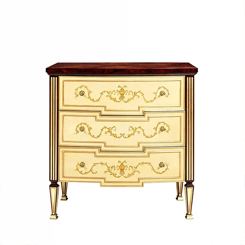 EKAR Regency Royal Ivory & Mahogany Bedroom Chest | Luxury English Style Hand-Painted Dresser |,EKAR FURNITURE CO.,LTD,EKAR Regency Royal Ivory & Mahogany Bedroom Chest | Luxury English Style Hand-Painted Dresser |,foshan furniture factory,custom Furniture factory,china furniture factory