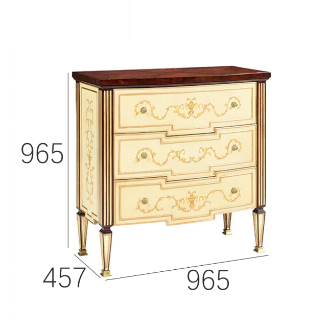 EKAR Regency Royal Ivory & Mahogany Bedroom Chest | Luxury English Style Hand-Painted Dresser |,MY SHOP,EKAR Regency Royal Ivory & Mahogany Bedroom Chest | Luxury English Style Hand-Painted Dresser |,foshan furniture factory,custom Furniture factory,china furniture factory