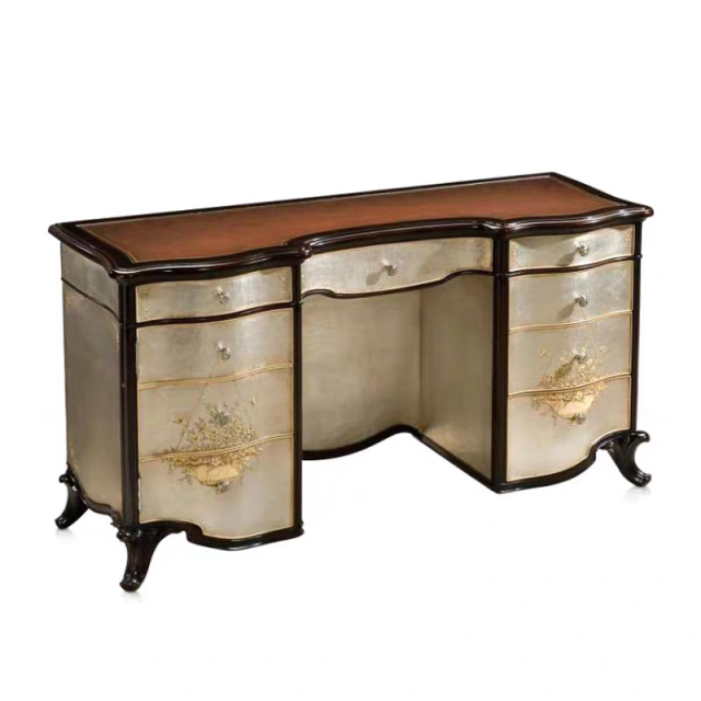 EKAR Florentine Luxury Dressing Table & Ornate Mirror | English Style Hand-Painted Vanity | EKAR FURNITURE,EKAR FURNITURE CO.,LTD,EKAR Florentine Luxury Dressing Table & Ornate Mirror | English Style Hand-Painted Vanity | EKAR FURNITURE,foshan furniture factory,custom Furniture factory,china furniture factory