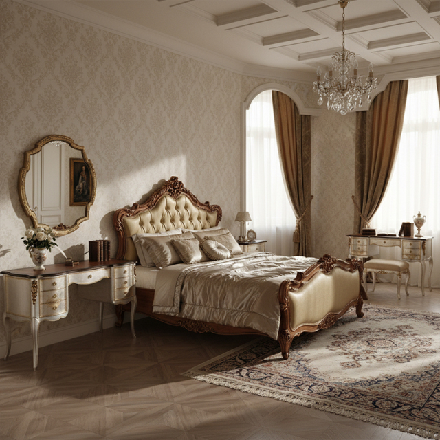 EKAR Florentine Luxury Dressing Table & Ornate Mirror | English Style Hand-Painted Vanity | EKAR FURNITURE,EKAR FURNITURE CO.,LTD,EKAR Florentine Luxury Dressing Table & Ornate Mirror | English Style Hand-Painted Vanity | EKAR FURNITURE,foshan furniture factory,custom Furniture factory,china furniture factory