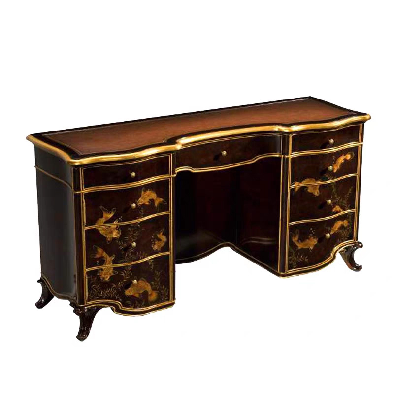 EKAR Celestial Sovereign Luxury Dressing Table & Mirror|Hand-Painted English Style Vanity|EKAR FURNITURE,EKAR FURNITURE CO.,LTD,EKAR Celestial Sovereign Luxury Dressing Table & Mirror|Hand-Painted English Style Vanity|EKAR FURNITURE,foshan furniture factory,custom Furniture factory,china furniture factory