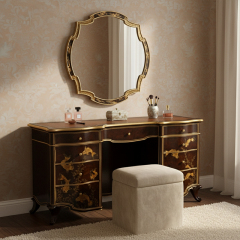 EKAR Celestial Sovereign Luxury Dressing Table & Mirror|Hand-Painted English Style Vanity|EKAR FURNITURE,MY SHOP,EKAR Celestial Sovereign Luxury Dressing Table & Mirror|Hand-Painted English Style Vanity|EKAR FURNITURE,foshan furniture factory,custom Furniture factory,china furniture factory