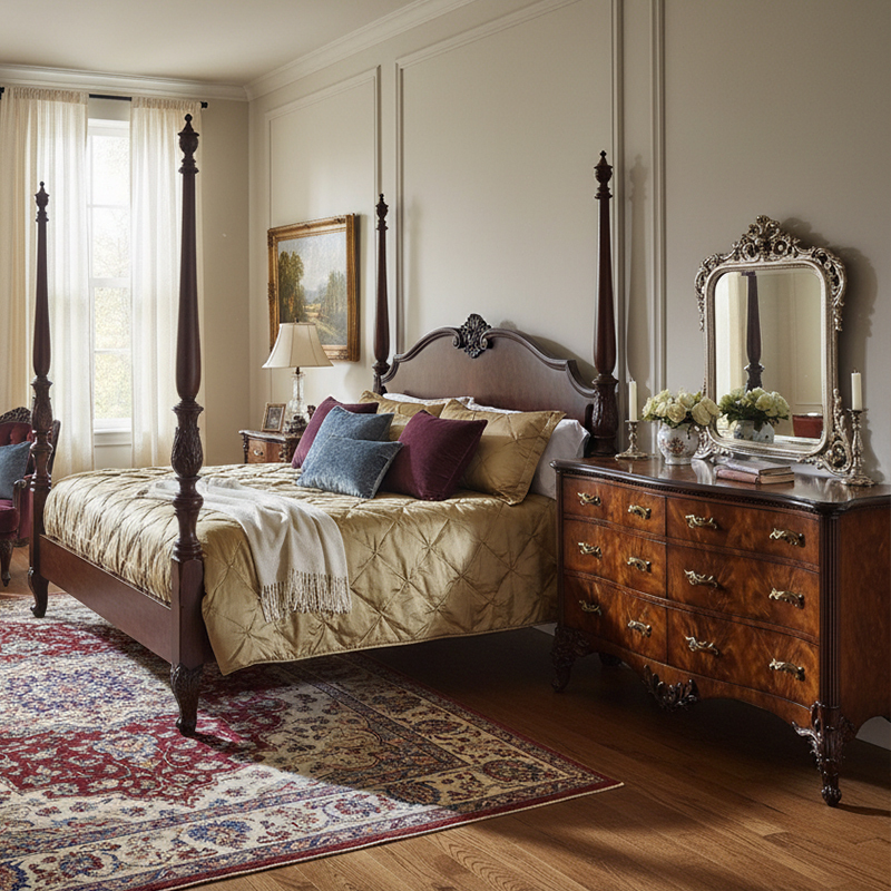 EKAR Winston Manor Imperial Dresser | Luxury English Style Burl Wood Chest | Premium Master Bedroom Storage,EKAR FURNITURE CO.,LTD,EKAR Winston Manor Imperial Dresser | Luxury English Style Burl Wood Chest | Premium Master Bedroom Storage,foshan furniture factory,custom Furniture factory,china furniture factory