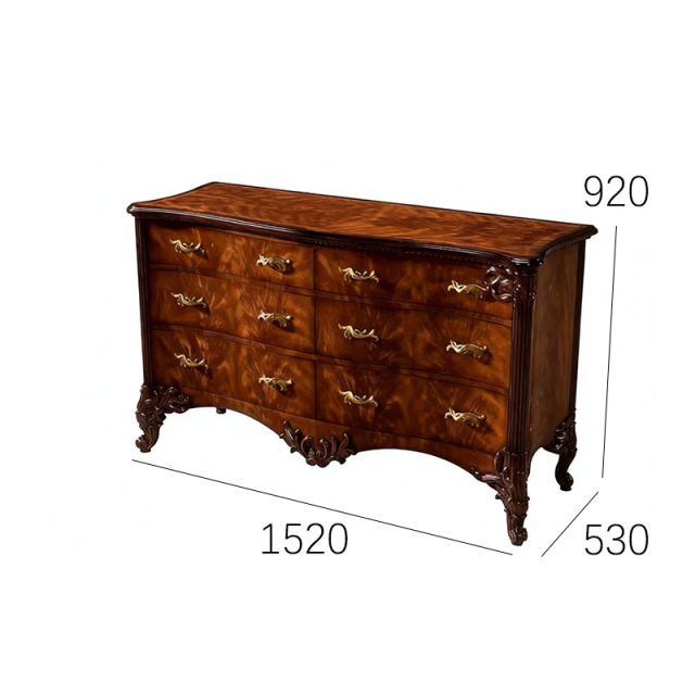 EKAR Winston Manor Imperial Dresser | Luxury English Style Burl Wood Chest | Premium Master Bedroom Storage,EKAR FURNITURE CO.,LTD,EKAR Winston Manor Imperial Dresser | Luxury English Style Burl Wood Chest | Premium Master Bedroom Storage,foshan furniture factory,custom Furniture factory,china furniture factory