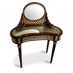 EKAR Sovereign Luxury Dressing Table | Hand-Painted English Style Vanity with Mirror |,EKAR FURNITURE CO.,LTD,EKAR Sovereign Luxury Dressing Table | Hand-Painted English Style Vanity with Mirror |,foshan furniture factory,custom Furniture factory,china furniture factory