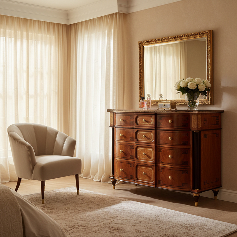 EKAR Regency Heritage Luxury Dresser | English Style Hand-Inlaid Bedroom Chest |,EKAR FURNITURE CO.,LTD,EKAR Regency Heritage Luxury Dresser | English Style Hand-Inlaid Bedroom Chest |,foshan furniture factory,custom Furniture factory,china furniture factory