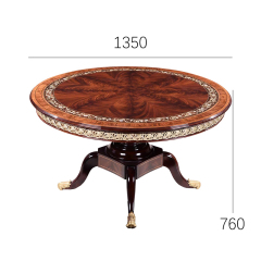 EKAR Royal Crescent Luxury Round Dining Table | British Style Pedestal Table | Custom Dining Room Furniture,EKAR FURNITURE CO.,LTD,EKAR Royal Crescent Luxury Round Dining Table | British Style Pedestal Table | Custom Dining Room Furniture,foshan furniture factory,custom Furniture factory,china furniture factory