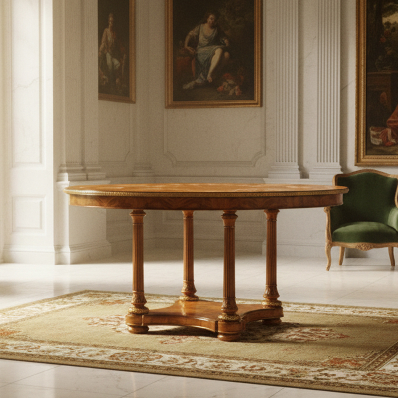 EKAR Windsor Imperial Round Dining Table| Luxury English Style Hand-Inlaid Table |Foshan Furniture Factory,EKAR FURNITURE CO.,LTD,EKAR Windsor Imperial Round Dining Table| Luxury English Style Hand-Inlaid Table |Foshan Furniture Factory,foshan furniture factory,custom Furniture factory,china furniture factory