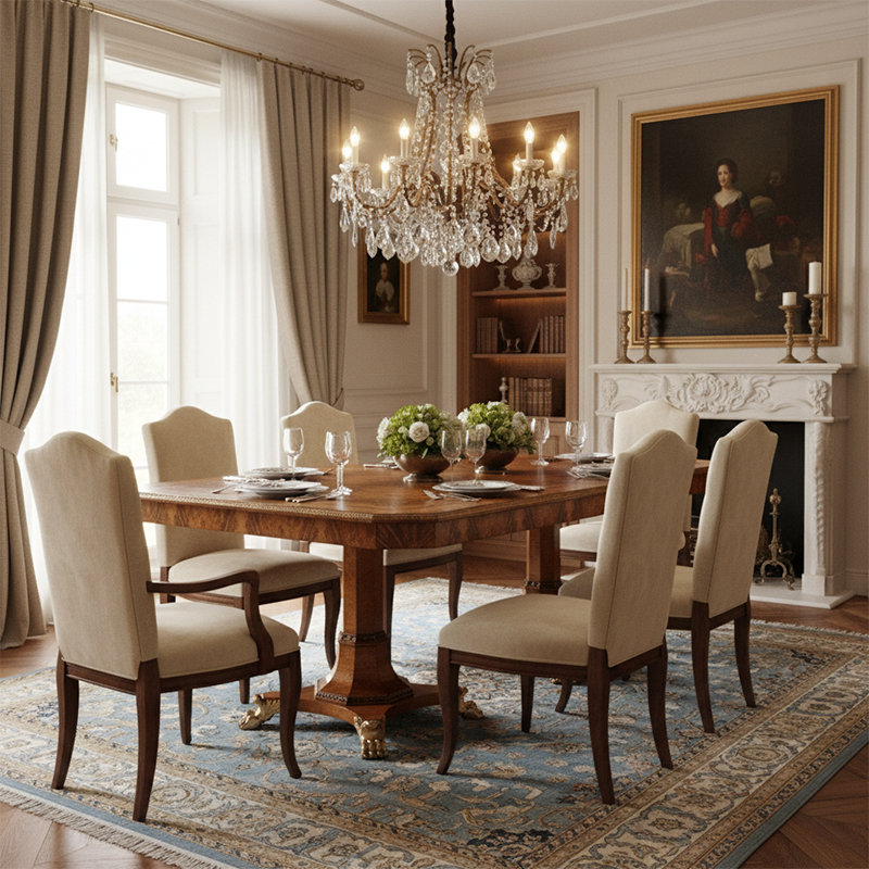 EKAR St. James Imperial Grand Dining Table | Luxury English Style Burl Wood Twin Pedestal Table |,EKAR FURNITURE CO.,LTD,EKAR St. James Imperial Grand Dining Table | Luxury English Style Burl Wood Twin Pedestal Table |,foshan furniture factory,custom Furniture factory,china furniture factory