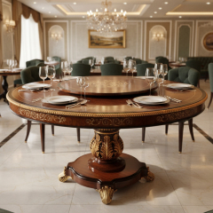 EKAR Regency Sovereign Round Dining Table | Luxury English Style Hand-Inlaid Table |,MY SHOP,EKAR Regency Sovereign Round Dining Table | Luxury English Style Hand-Inlaid Table |,foshan furniture factory,custom Furniture factory,china furniture factory