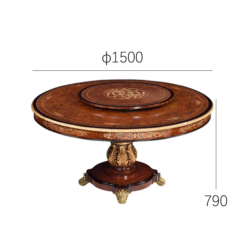 EKAR Regency Sovereign Round Dining Table | Luxury English Style Hand-Inlaid Table |,EKAR FURNITURE CO.,LTD,EKAR Regency Sovereign Round Dining Table | Luxury English Style Hand-Inlaid Table |,foshan furniture factory,custom Furniture factory,china furniture factory
