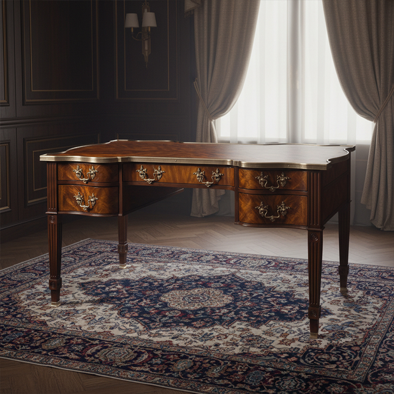 EKAR Heritage Chancellor Luxury Writing Desk | Hand-Carved English Style Executive Table | EKAR FURNITURE,EKAR FURNITURE CO.,LTD,EKAR Heritage Chancellor Luxury Writing Desk | Hand-Carved English Style Executive Table | EKAR FURNITURE,foshan furniture factory,custom Furniture factory,china furniture factory