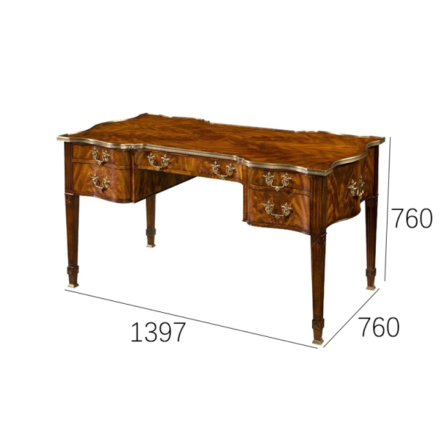 EKAR Heritage Chancellor Luxury Writing Desk | Hand-Carved English Style Executive Table | EKAR FURNITURE,MY SHOP,EKAR Heritage Chancellor Luxury Writing Desk | Hand-Carved English Style Executive Table | EKAR FURNITURE,foshan furniture factory,custom Furniture factory,china furniture factory