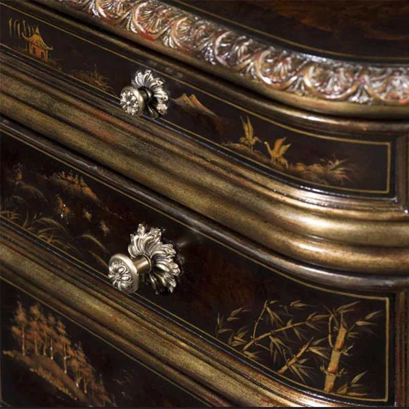 EKAR Dynasty Heritage Executive Desk | Hand-Painted English Style Black Lacquer Desk |,EKAR FURNITURE CO.,LTD,EKAR Dynasty Heritage Executive Desk | Hand-Painted English Style Black Lacquer Desk |,foshan furniture factory,custom Furniture factory,china furniture factory