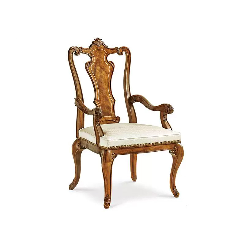 EKAR Sovereign Manor Luxury Dining Armchair | English Style Hand-Carved Burl Wood Chair |,EKAR FURNITURE CO.,LTD,EKAR Sovereign Manor Luxury Dining Armchair | English Style Hand-Carved Burl Wood Chair |,foshan furniture factory,custom Furniture factory,china furniture factory