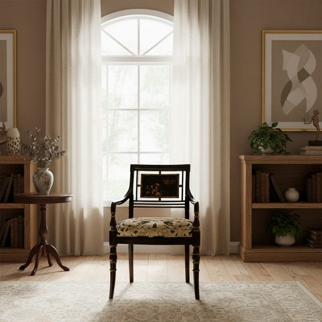 EKAR Regency Manor Luxury Dining Chair | Hand-Painted Chinoiserie British Style Armchair |,EKAR FURNITURE CO.,LTD,EKAR Regency Manor Luxury Dining Chair | Hand-Painted Chinoiserie British Style Armchair |,foshan furniture factory,custom Furniture factory,china furniture factory