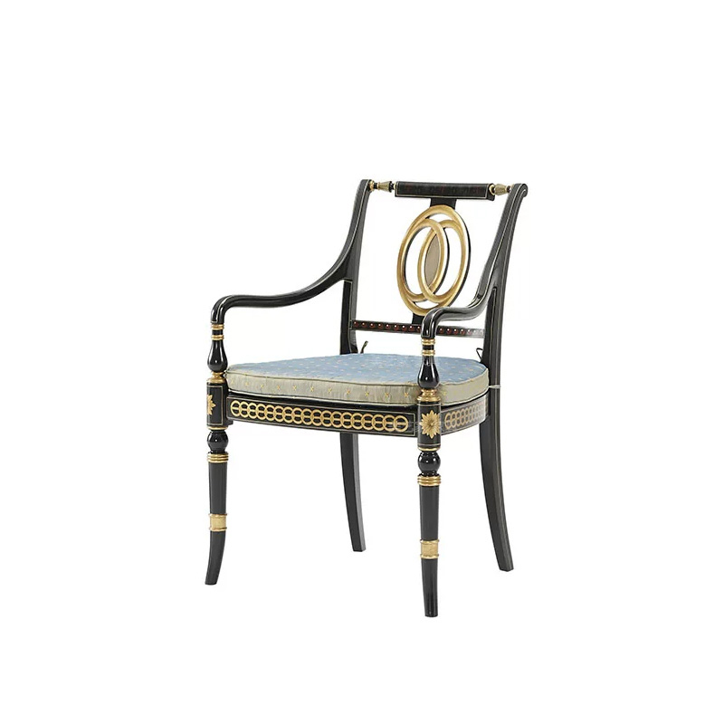 EKAR Regent Celestial Luxury Dining Chair | Hand-Painted English Style Armchair |,EKAR FURNITURE CO.,LTD,EKAR Regent Celestial Luxury Dining Chair | Hand-Painted English Style Armchair |,foshan furniture factory,custom Furniture factory,china furniture factory