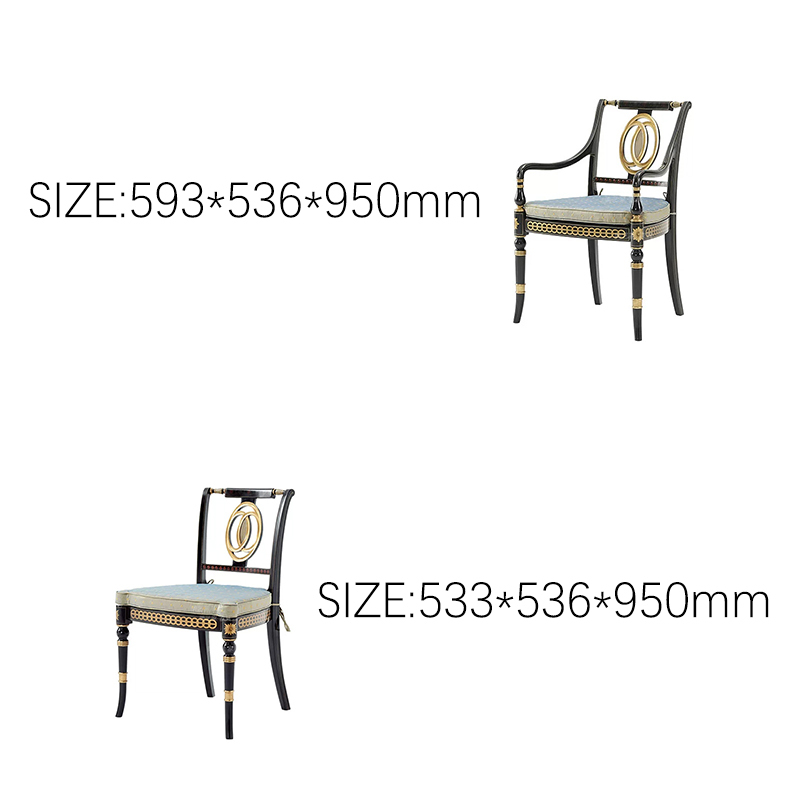 EKAR Regent Celestial Luxury Dining Chair | Hand-Painted English Style Armchair |,EKAR FURNITURE CO.,LTD,EKAR Regent Celestial Luxury Dining Chair | Hand-Painted English Style Armchair |,foshan furniture factory,custom Furniture factory,china furniture factory