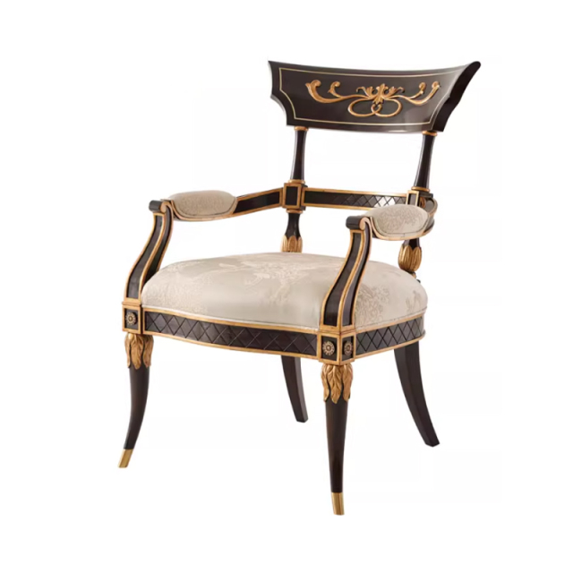 ,MY SHOP,Classic Solid Wood Lounge Chair – Elegant Round Cushion Design for Timeless Living Room Comfort,foshan furniture factory,custom Furniture factory,china furniture factory