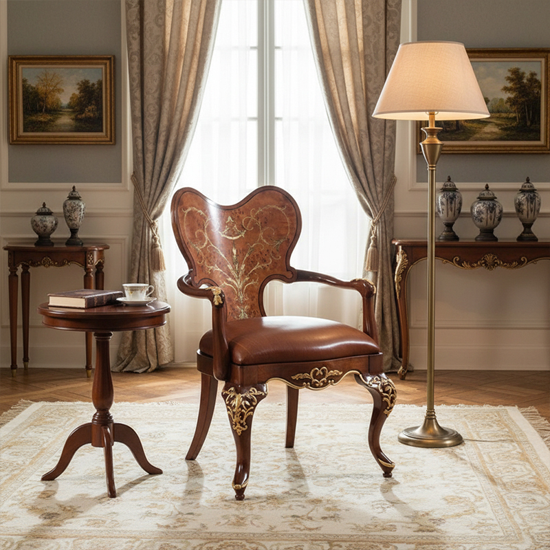 EKAR Empress Regency Luxury Armchair | English Style Hand-Inlaid Dining & Leisure Chair |,EKAR FURNITURE CO.,LTD,EKAR Empress Regency Luxury Armchair | English Style Hand-Inlaid Dining & Leisure Chair |,foshan furniture factory,custom Furniture factory,china furniture factory