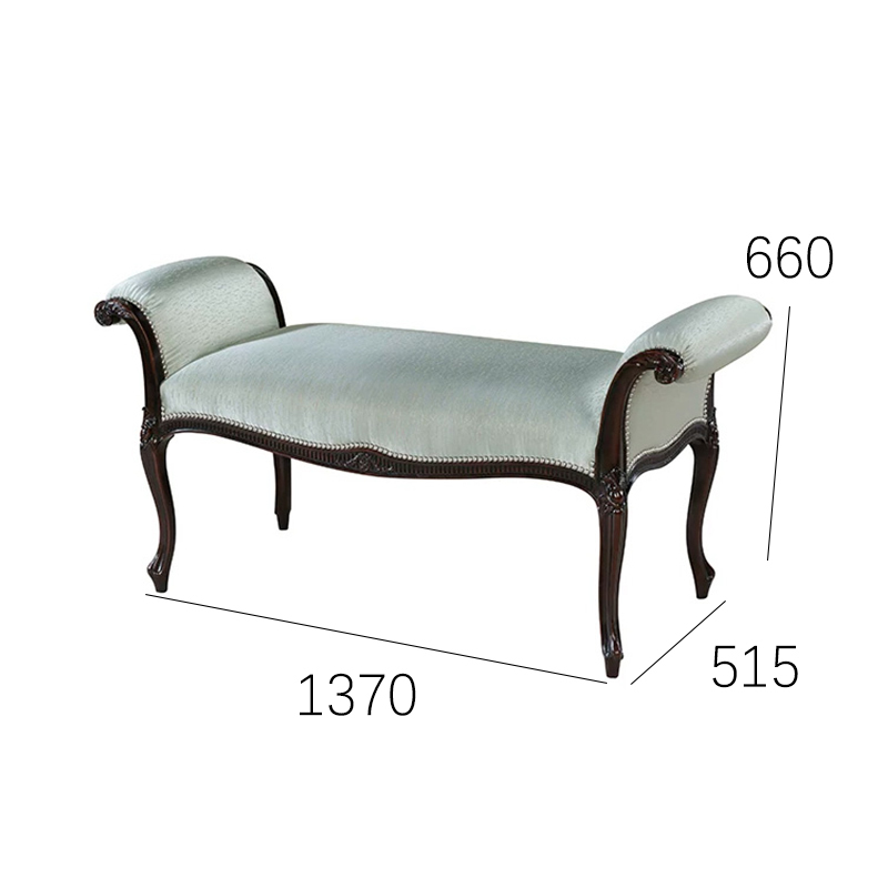 EKAR Sovereign Manor Luxury Bed End Bench | English Style Hand-Carved Bedroom Settee |,EKAR FURNITURE CO.,LTD,EKAR Sovereign Manor Luxury Bed End Bench | English Style Hand-Carved Bedroom Settee |,foshan furniture factory,custom Furniture factory,china furniture factory