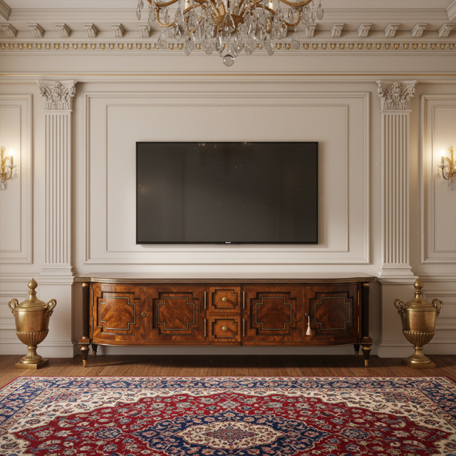 EKAR Buckingham Sovereign Luxury Media Console | English Style Hand-Inlaid TV Stand |Premium Foshan Furnitur,MY SHOP,EKAR Buckingham Sovereign Luxury Media Console | English Style Hand-Inlaid TV Stand |Premium Foshan Furnitur,foshan furniture factory,custom Furniture factory,china furniture factory