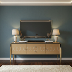 EKAR Regent Glamour Luxury TV Stand | Gold & Black Lacquer Media Console | Premium English Style Furniture,MY SHOP,EKAR Regent Glamour Luxury TV Stand | Gold & Black Lacquer Media Console | Premium English Style Furniture,foshan furniture factory,custom Furniture factory,china furniture factory