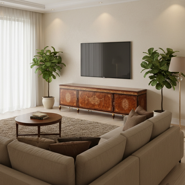 EKAR Royal Ambassador Luxury TV Stand | English Style Inlaid Burlwood Media Console |,MY SHOP,EKAR Royal Ambassador Luxury TV Stand | English Style Inlaid Burlwood Media Console |,foshan furniture factory,custom Furniture factory,china furniture factory