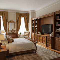 EKAR Westminster Grand Manor TV Stand | Luxury British Style Burl Wood Media Console | EKAR FURNITURE,MY SHOP,EKAR Westminster Grand Manor TV Stand | Luxury British Style Burl Wood Media Console | EKAR FURNITURE,foshan furniture factory,custom Furniture factory,china furniture factory