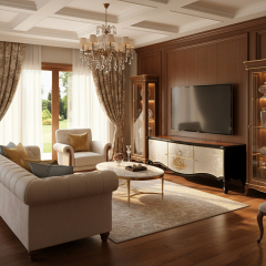 EKAR Florentine Luxury Media Console | Hand-Painted Silver Leaf TV Stand |,MY SHOP,EKAR Florentine Luxury Media Console | Hand-Painted Silver Leaf TV Stand |,foshan furniture factory,custom Furniture factory,china furniture factory