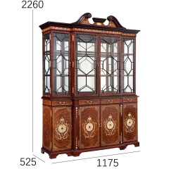 ,MY SHOP,Classic Glass Display Cabinet – Timeless Storage with Elegant Wood Detailing,foshan furniture factory,custom Furniture factory,china furniture factory