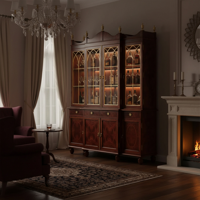 EKAR Westminster Heritage Luxury Wine Cabinet | English Style Mahogany Glass Display Case |,MY SHOP,EKAR Westminster Heritage Luxury Wine Cabinet | English Style Mahogany Glass Display Case |,foshan furniture factory,custom Furniture factory,china furniture factory