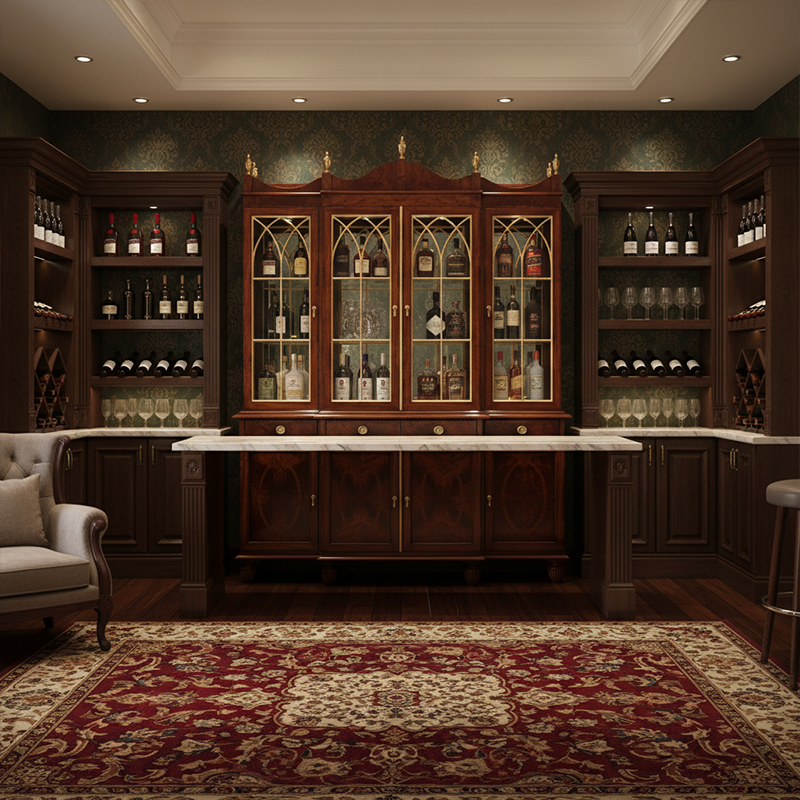 EKAR Westminster Heritage Luxury Wine Cabinet | English Style Mahogany Glass Display Case |,EKAR FURNITURE CO.,LTD,EKAR Westminster Heritage Luxury Wine Cabinet | English Style Mahogany Glass Display Case |,foshan furniture factory,custom Furniture factory,china furniture factory