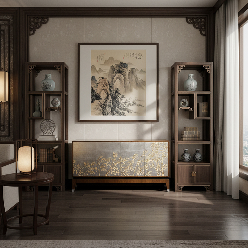 EKAR Serenity Bamboo Heritage Luxury Sideboard | Hand-Carved English Style Hall Cabinet |,EKAR FURNITURE CO.,LTD,EKAR Serenity Bamboo Heritage Luxury Sideboard | Hand-Carved English Style Hall Cabinet |,foshan furniture factory,custom Furniture factory,china furniture factory