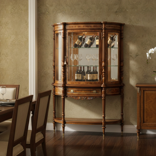 EKAR Regency Heirloom Luxury Vitrine | English Style Curved Glass Wine Cabinet | Premium Custom Furniture,MY SHOP,EKAR Regency Heirloom Luxury Vitrine | English Style Curved Glass Wine Cabinet | Premium Custom Furniture,foshan furniture factory,custom Furniture factory,china furniture factory
