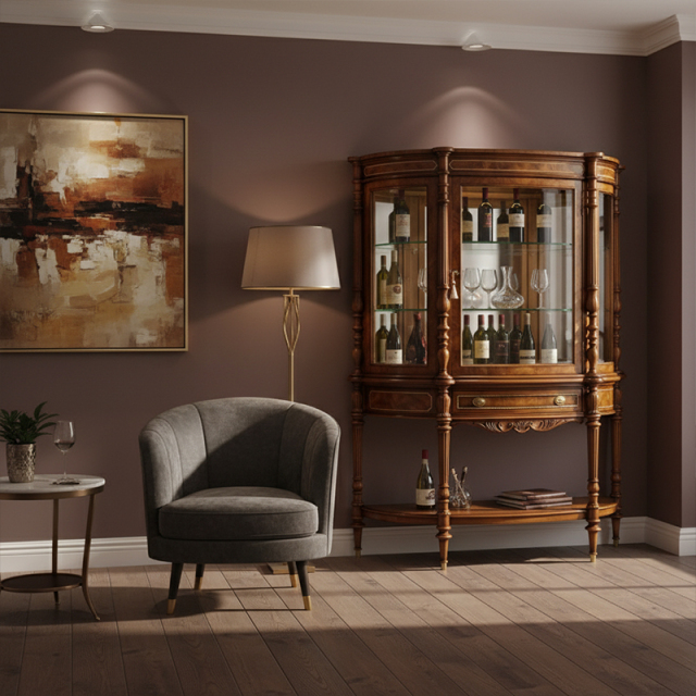 EKAR Regency Heirloom Luxury Vitrine | English Style Curved Glass Wine Cabinet | Premium Custom Furniture,MY SHOP,EKAR Regency Heirloom Luxury Vitrine | English Style Curved Glass Wine Cabinet | Premium Custom Furniture,foshan furniture factory,custom Furniture factory,china furniture factory