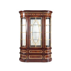 EKAR Royal Regency Luxury Wine Cabinet | English Style Bow-Front Glass Display Case |,MY SHOP,EKAR Royal Regency Luxury Wine Cabinet | English Style Bow-Front Glass Display Case |,foshan furniture factory,custom Furniture factory,china furniture factory