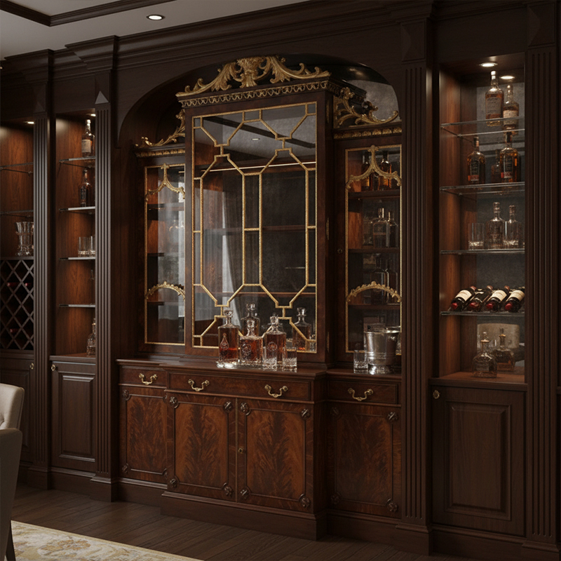 EKAR Windsor Palace Grand Heritage Display Cabinet | Luxury British Style Mahogany Wine Cupboard | Custom Furniture,EKAR FURNITURE CO.,LTD,EKAR Windsor Palace Grand Heritage Display Cabinet | Luxury British Style Mahogany Wine Cupboard | Custom Furniture,foshan furniture factory,custom Furniture factory,china furniture factory