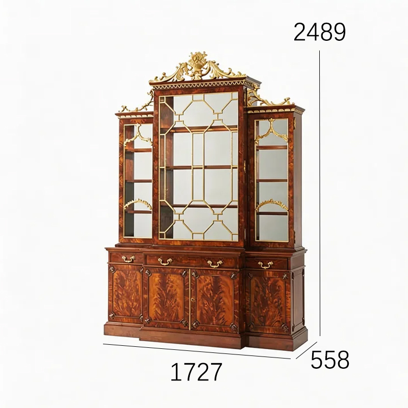 EKAR Windsor Palace Grand Heritage Display Cabinet | Luxury British Style Mahogany Wine Cupboard | Custom Furniture,EKAR FURNITURE CO.,LTD,EKAR Windsor Palace Grand Heritage Display Cabinet | Luxury British Style Mahogany Wine Cupboard | Custom Furniture,foshan furniture factory,custom Furniture factory,china furniture factory