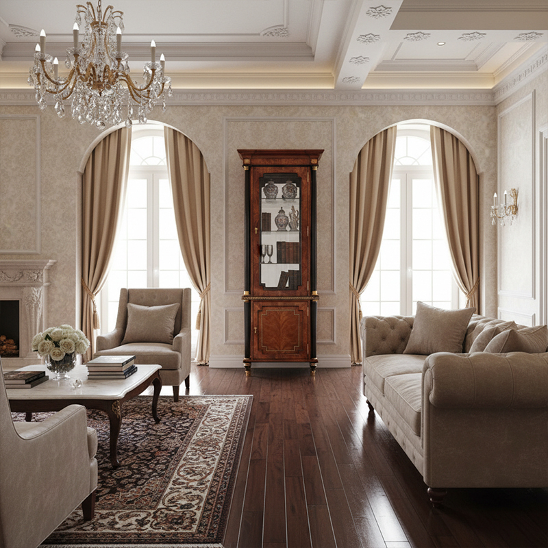 EKAR Royal Manor Luxury Wine Tower | British Style Burl Wood Display Cabinet | Foshan Customized Furniture,EKAR FURNITURE CO.,LTD,EKAR Royal Manor Luxury Wine Tower | British Style Burl Wood Display Cabinet | Foshan Customized Furniture,foshan furniture factory,custom Furniture factory,china furniture factory