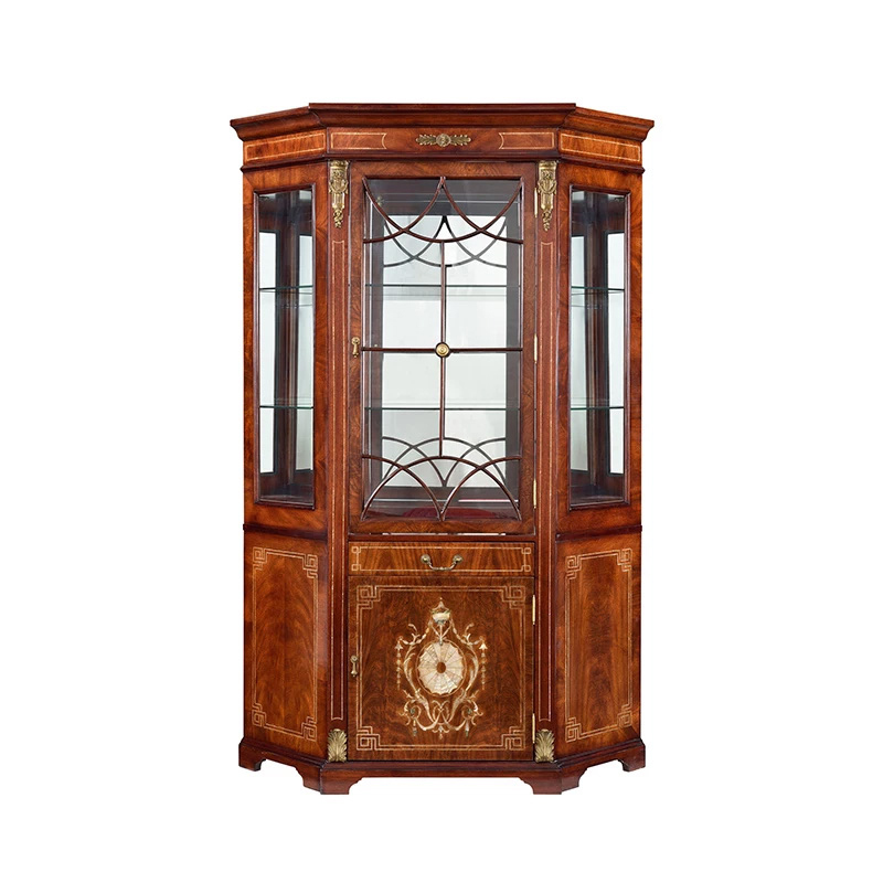 EKAR Regency Heritage Luxury Wine Cabinet | English Style Hand-Inlaid Glass Vitrine |,EKAR FURNITURE CO.,LTD,EKAR Regency Heritage Luxury Wine Cabinet | English Style Hand-Inlaid Glass Vitrine |,foshan furniture factory,custom Furniture factory,china furniture factory