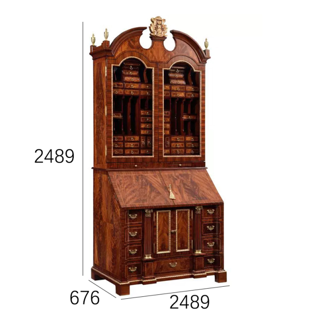 EKAR Sovereign Imperial Secretary Desk | Luxury English Style Bureau Bookcase |,MY SHOP,EKAR Sovereign Imperial Secretary Desk | Luxury English Style Bureau Bookcase |,foshan furniture factory,custom Furniture factory,china furniture factory