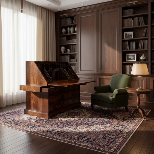 EKAR St. James Luxury Secretary Bureau | Hand-Inlaid English Style Writing Desk | Premium Custom Furniture,EKAR FURNITURE CO.,LTD,EKAR St. James Luxury Secretary Bureau | Hand-Inlaid English Style Writing Desk | Premium Custom Furniture,foshan furniture factory,custom Furniture factory,china furniture factory