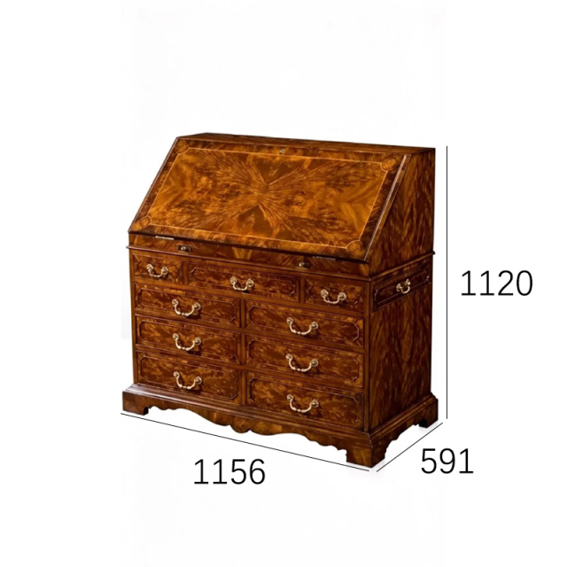 EKAR St. James Luxury Secretary Bureau | Hand-Inlaid English Style Writing Desk | Premium Custom Furniture,EKAR FURNITURE CO.,LTD,EKAR St. James Luxury Secretary Bureau | Hand-Inlaid English Style Writing Desk | Premium Custom Furniture,foshan furniture factory,custom Furniture factory,china furniture factory