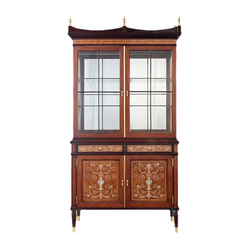 EKAR St. James Heritage Luxury Bookcase | Hand-Inlaid English Style Display Cabinet |,EKAR FURNITURE CO.,LTD,EKAR St. James Heritage Luxury Bookcase | Hand-Inlaid English Style Display Cabinet |,foshan furniture factory,custom Furniture factory,china furniture factory