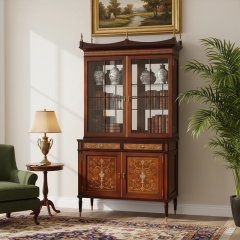 EKAR St. James Heritage Luxury Bookcase | Hand-Inlaid English Style Display Cabinet |,MY SHOP,EKAR St. James Heritage Luxury Bookcase | Hand-Inlaid English Style Display Cabinet |,foshan furniture factory,custom Furniture factory,china furniture factory