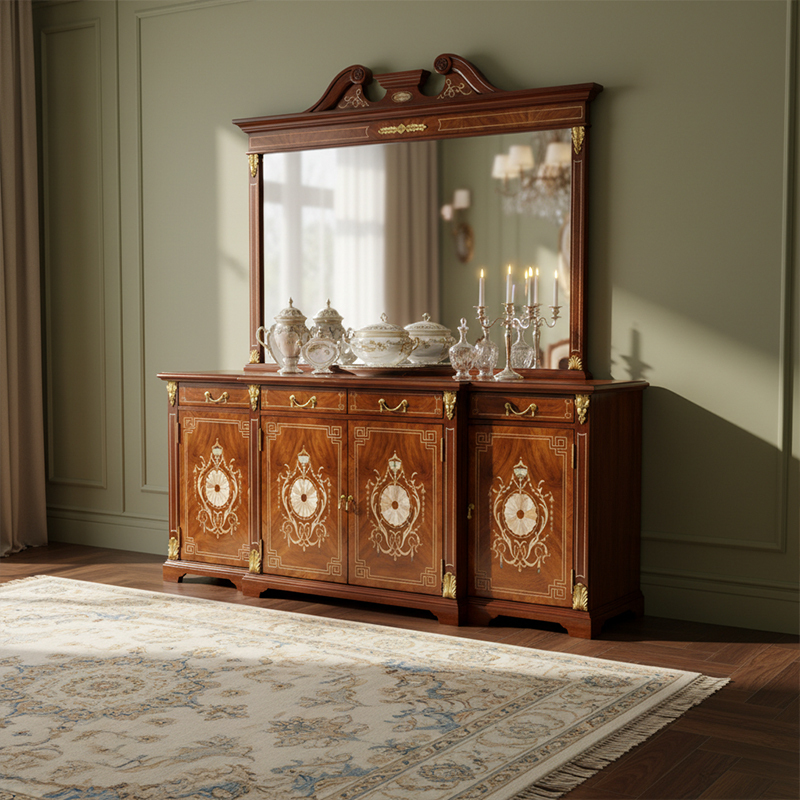EKAR Marlborough Grand Heritage Sideboard &amp; Mirror | Luxury English Style Mahogany Buffet |,EKAR FURNITURE CO.,LTD,EKAR Marlborough Grand Heritage Sideboard &amp; Mirror | Luxury English Style Mahogany Buffet |,foshan furniture factory,custom Furniture factory,china furniture factory