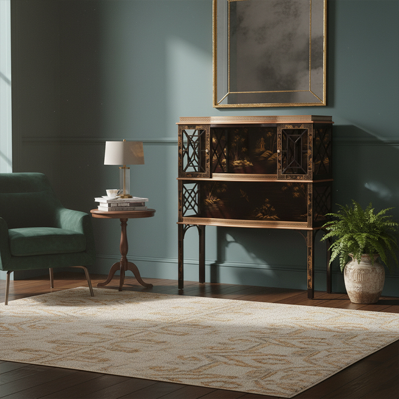 EKAR Dynasty Chinoiserie Luxury Console | Hand-Painted English Style Entryway Cabinet |,EKAR FURNITURE CO.,LTD,EKAR Dynasty Chinoiserie Luxury Console | Hand-Painted English Style Entryway Cabinet |,foshan furniture factory,custom Furniture factory,china furniture factory