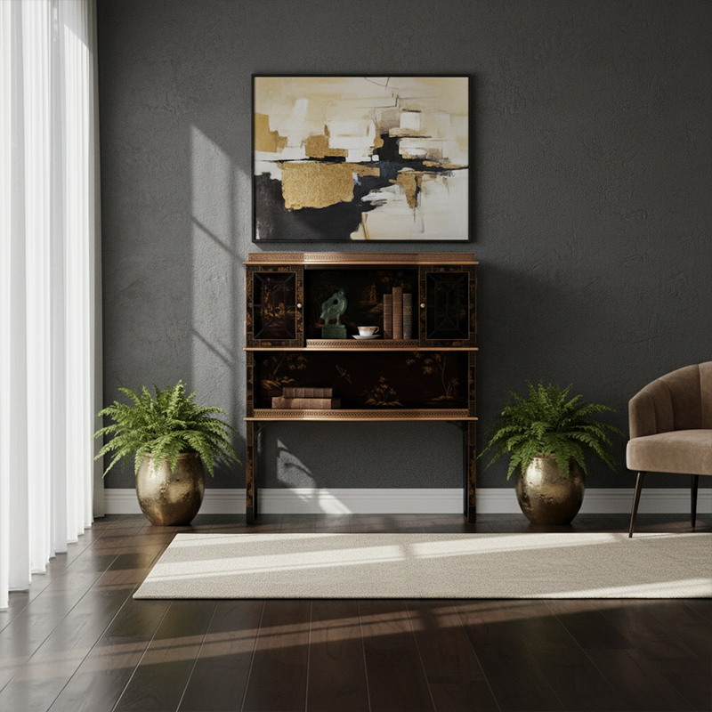 EKAR Dynasty Chinoiserie Luxury Console | Hand-Painted English Style Entryway Cabinet |,EKAR FURNITURE CO.,LTD,EKAR Dynasty Chinoiserie Luxury Console | Hand-Painted English Style Entryway Cabinet |,foshan furniture factory,custom Furniture factory,china furniture factory