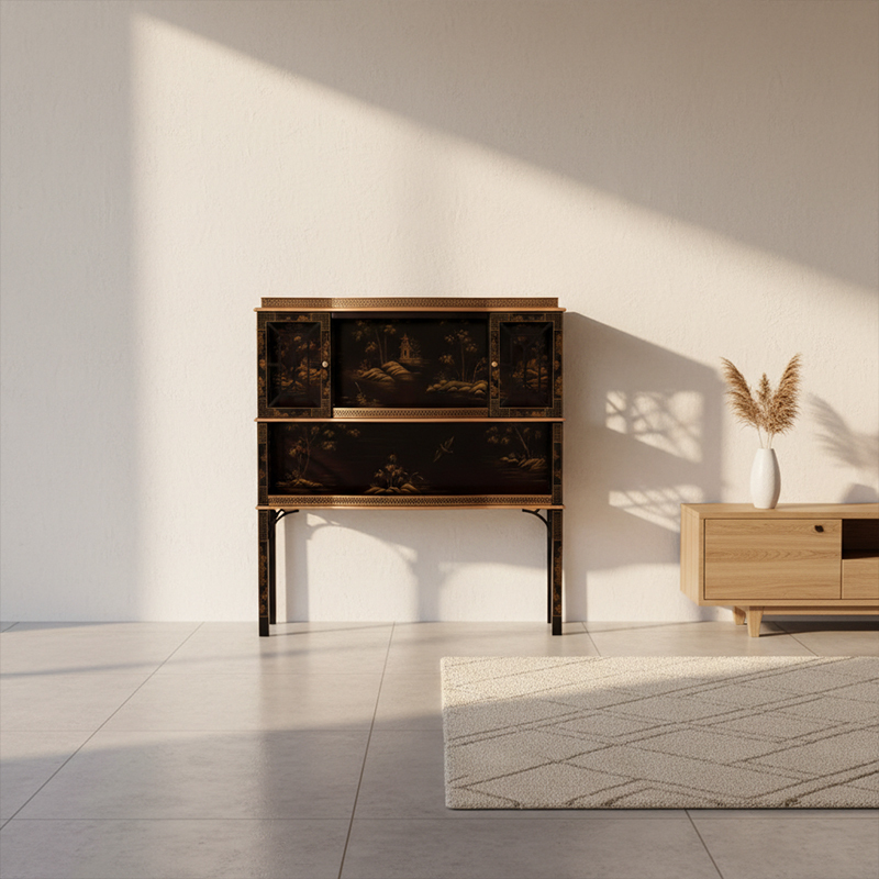 EKAR Dynasty Chinoiserie Luxury Console | Hand-Painted English Style Entryway Cabinet |,EKAR FURNITURE CO.,LTD,EKAR Dynasty Chinoiserie Luxury Console | Hand-Painted English Style Entryway Cabinet |,foshan furniture factory,custom Furniture factory,china furniture factory